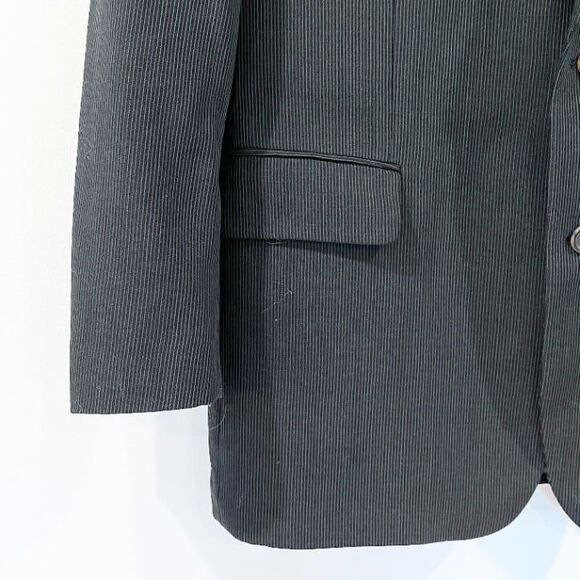 Hugo Boss Bigsby & Kruthers Black Sport Coat Blazer Apollon Akropolis 44R Wool - Picture 5 of 7